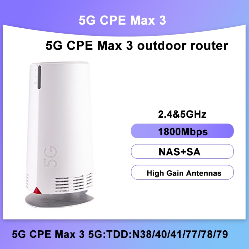  5G CPE ƽ 3 ߿  CPE ޽  6 NSA + SA 5G  ͽٴ , SIM ī ׳  , RJ45, ǰ